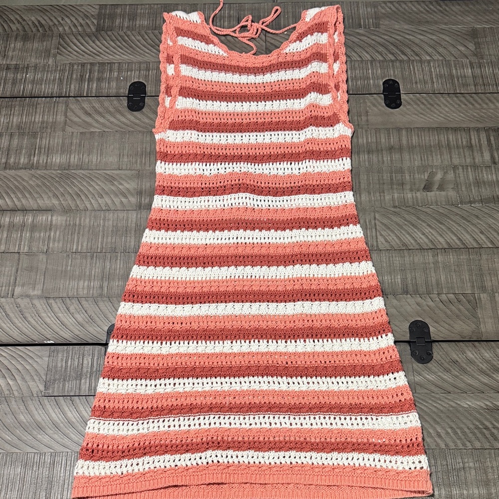 American Eagle Outfitters Striped Lowback Dress/Swim Cover-Up